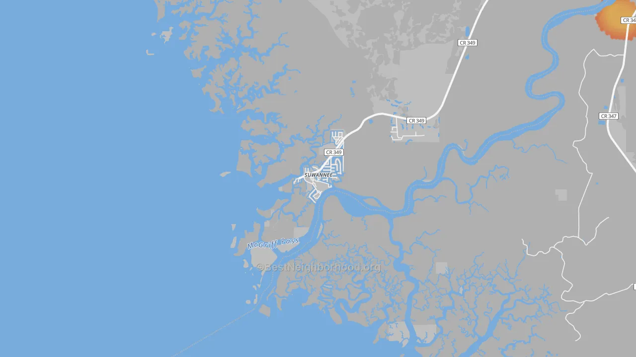 Bike Grade map of 32692, FL