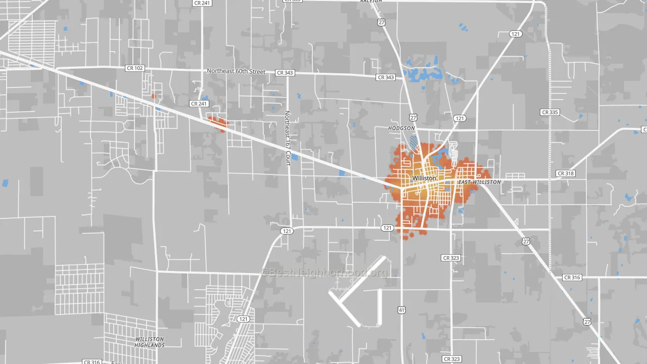 Bike Grade map of 32696, FL