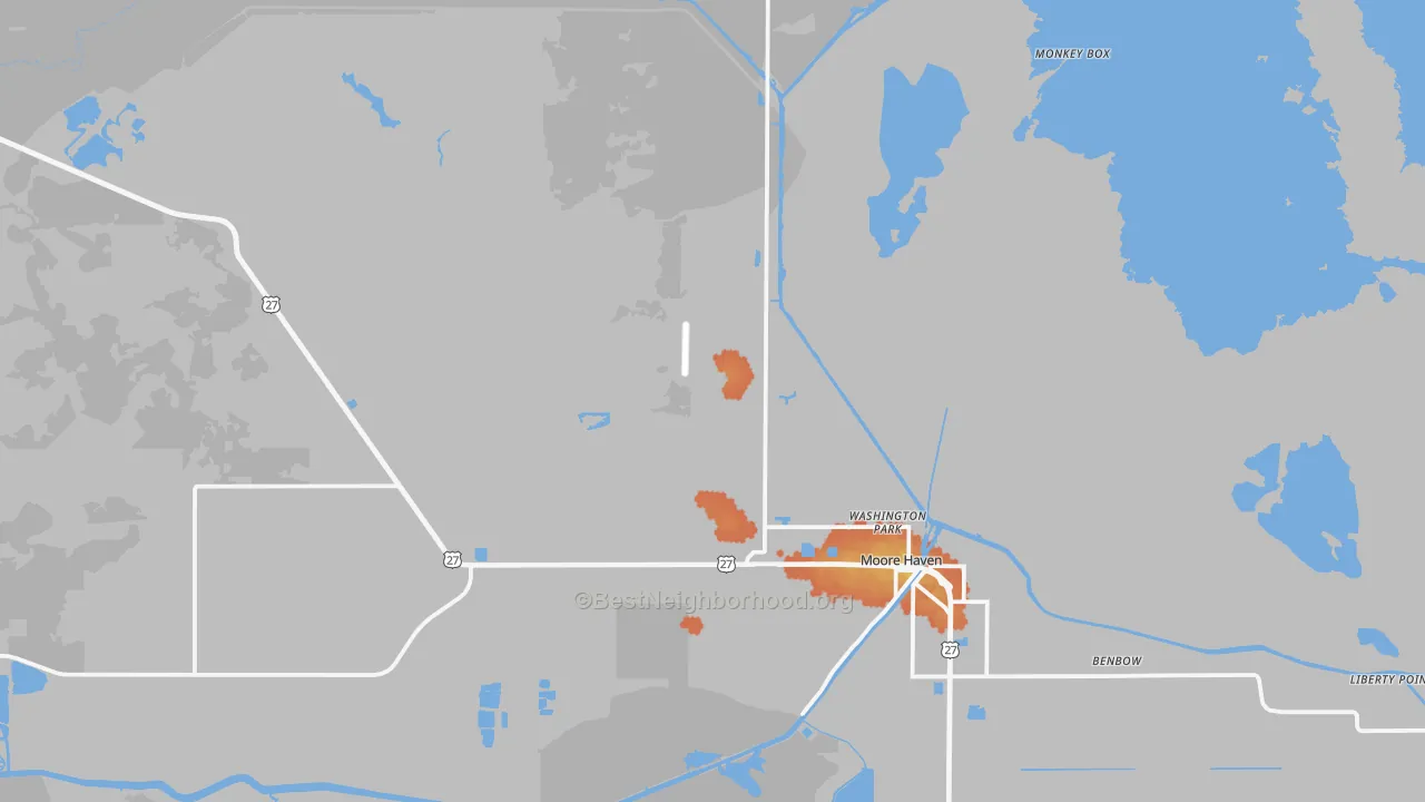Bike Grade map of 33471, FL