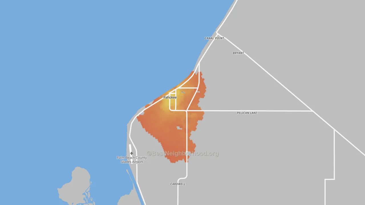 Bike Grade map of 33476, FL