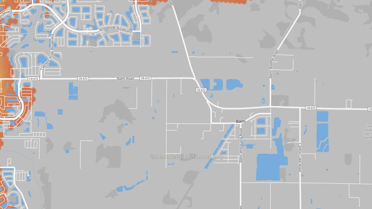Bike Grade map of 33503, FL