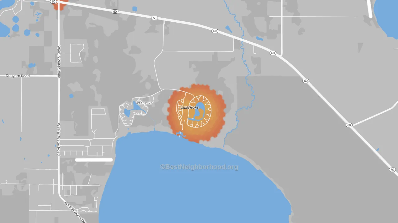 Bike Grade map of 33854, FL