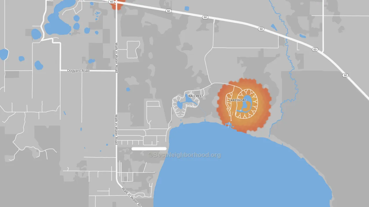Bike Grade map of 33856, FL
