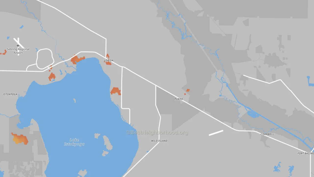 Bike Grade map of 33857, FL