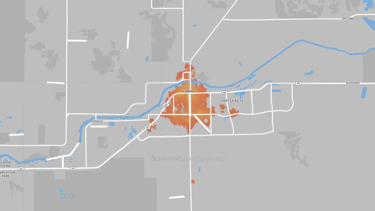 Bike Grade map of 33935, FL