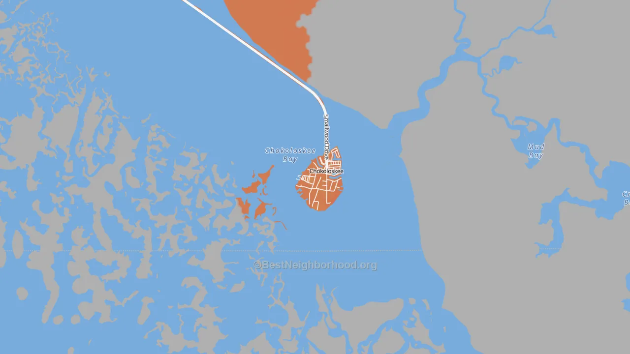 Bike Grade map of 34138, FL