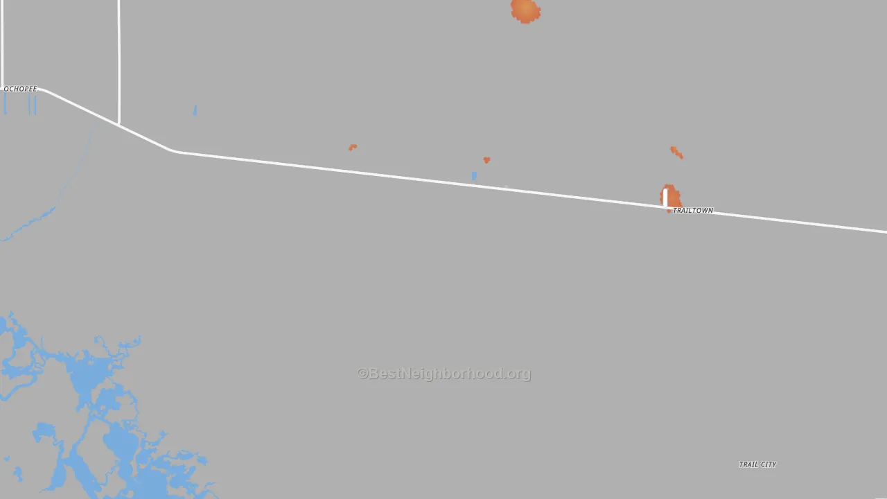 Bike Grade map of 34141, FL