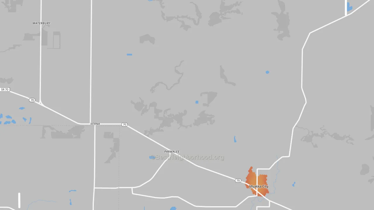 Bike Grade map of 34251, FL