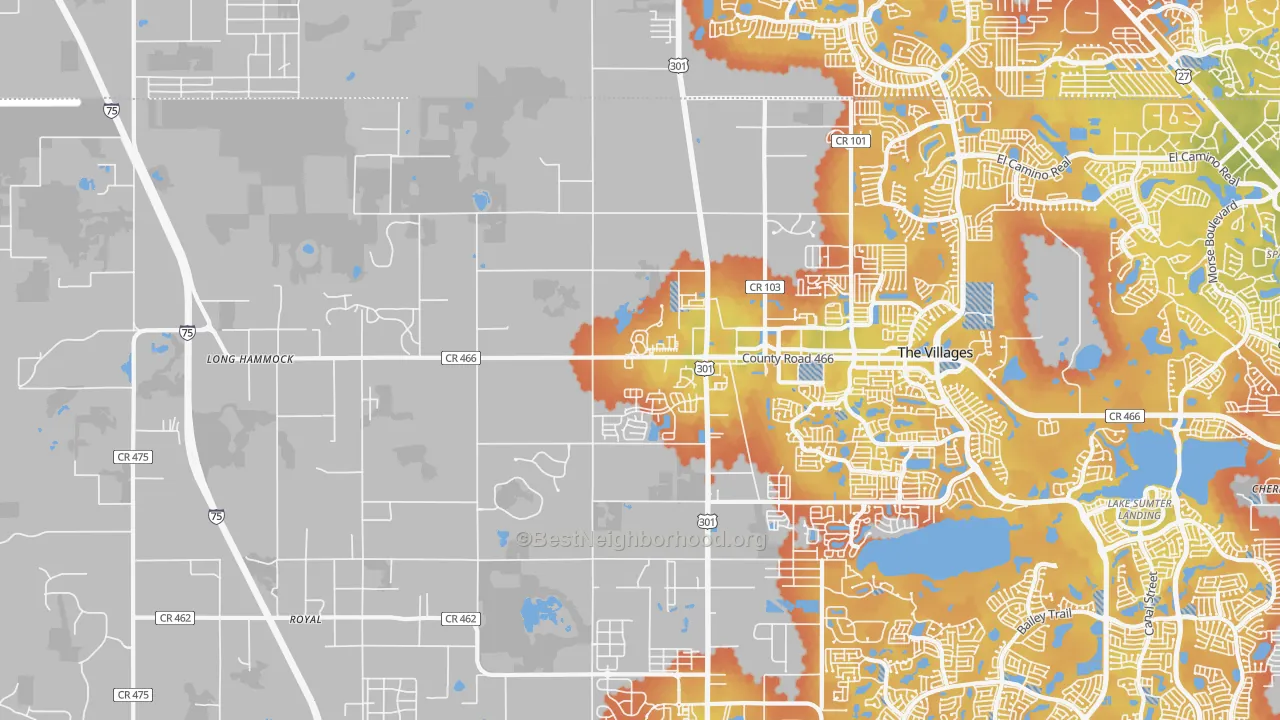 Bike Grade map of 34484, FL