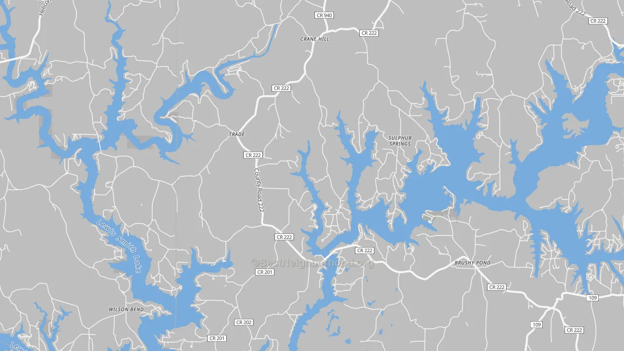Bike Grade map of 35053, AL