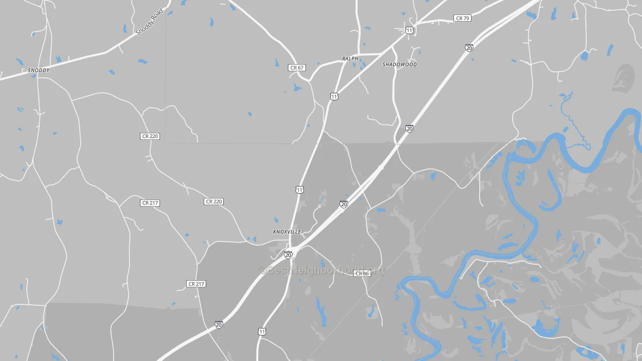Bike Grade map of 35469, AL