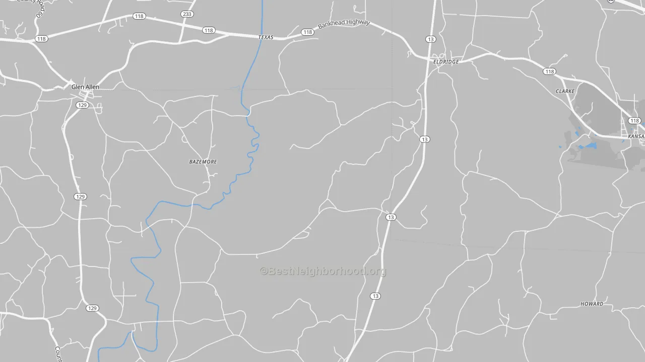 Bike Grade map of 35554, AL