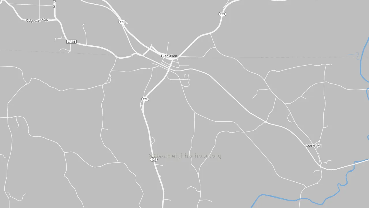 Bike Grade map of 35559, AL