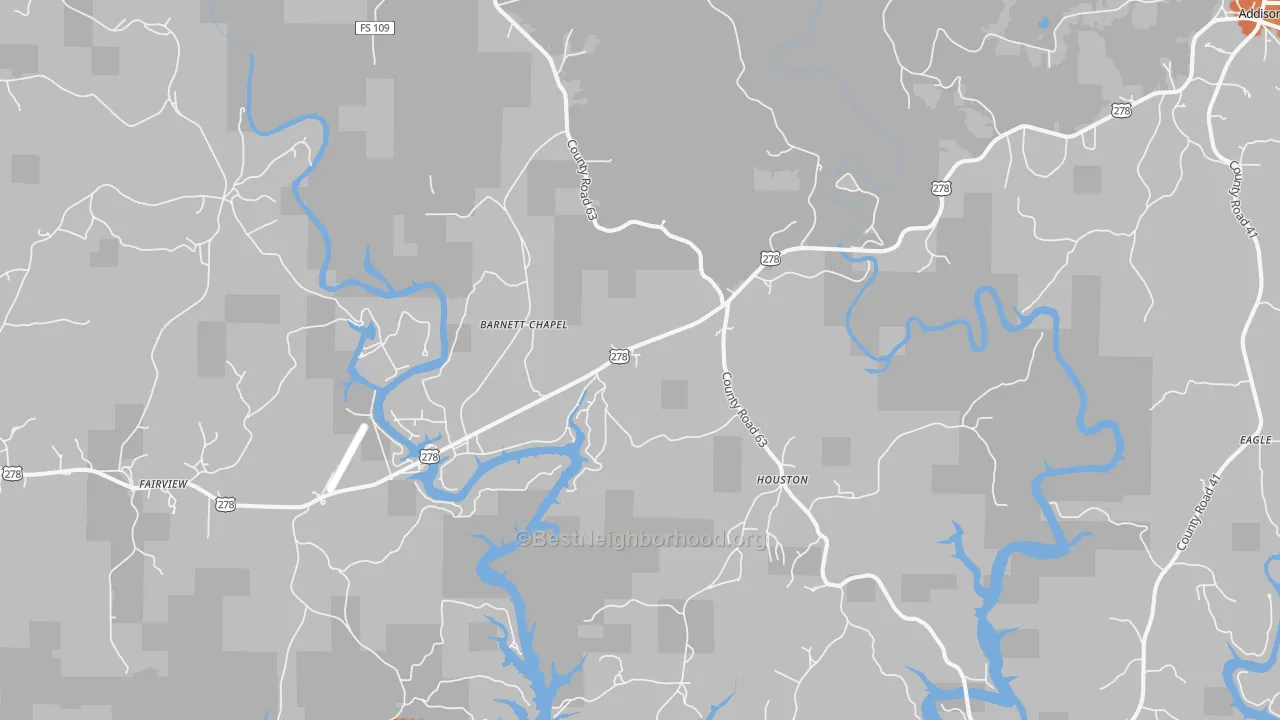 Bike Grade map of 35572, AL