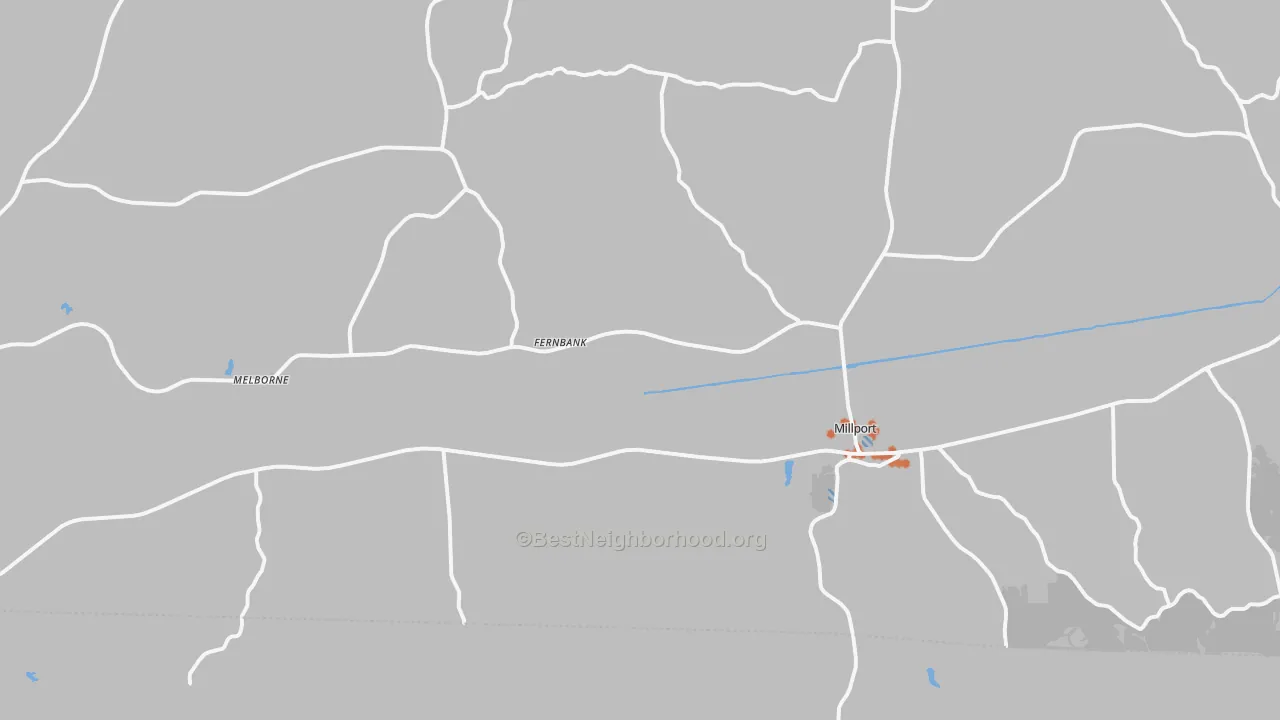 Bike Grade map of 35576, AL
