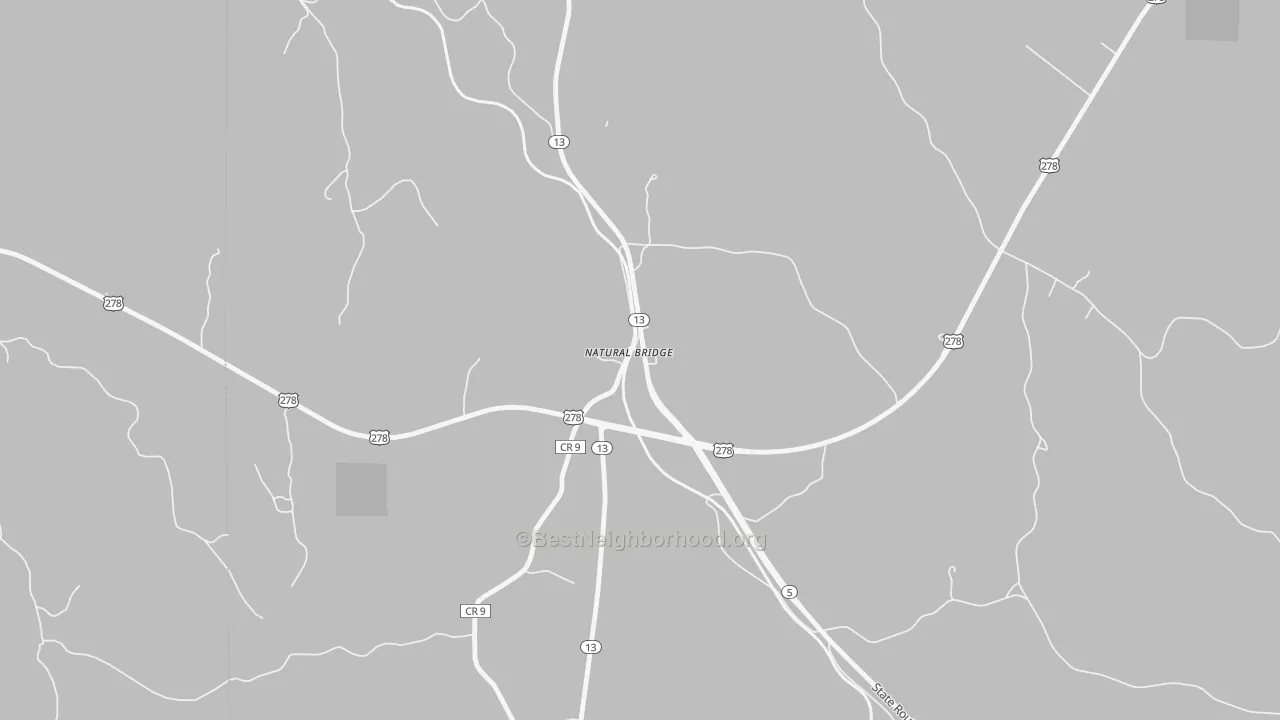 Bike Grade map of 35577, AL