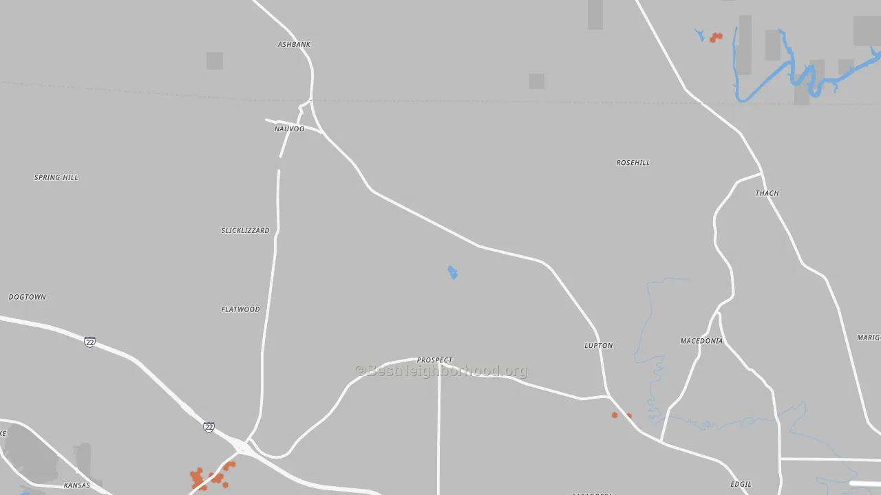 Bike Grade map of 35578, AL