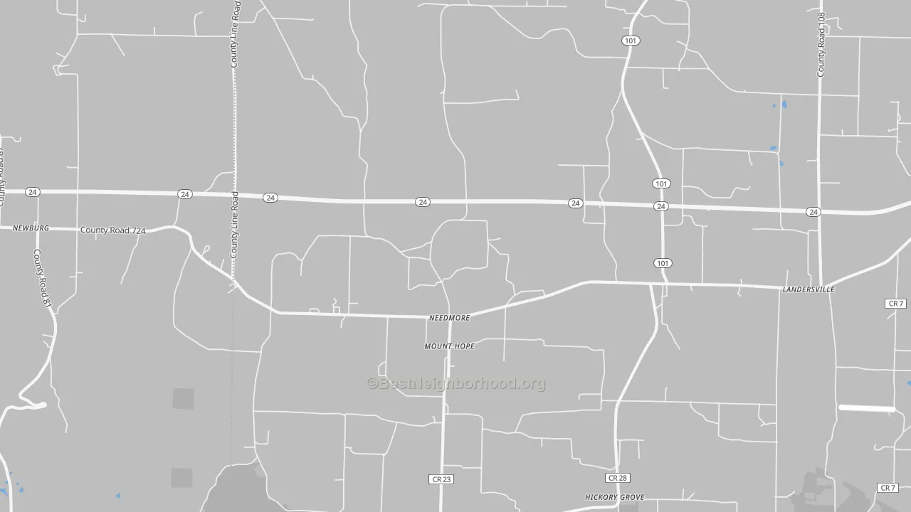 Bike Grade map of 35651, AL