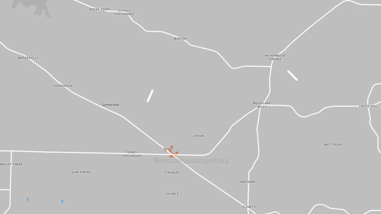 Bike Grade map of 35670, AL