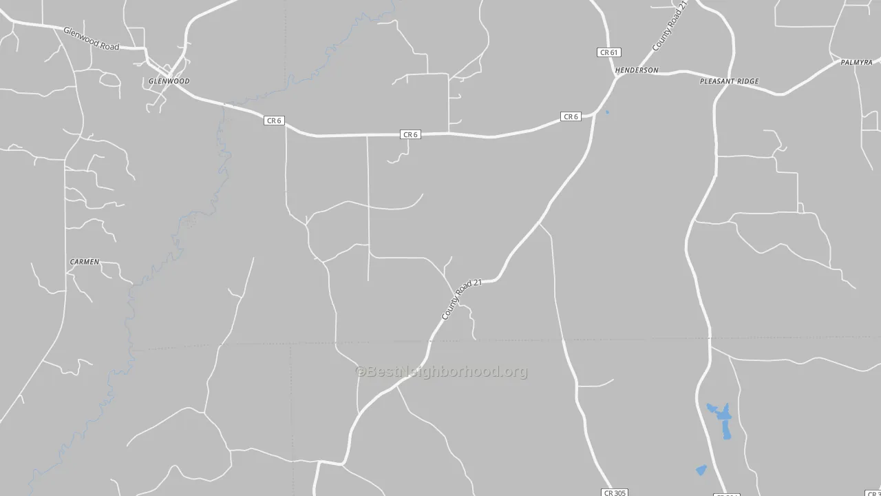 Bike Grade map of 36034, AL