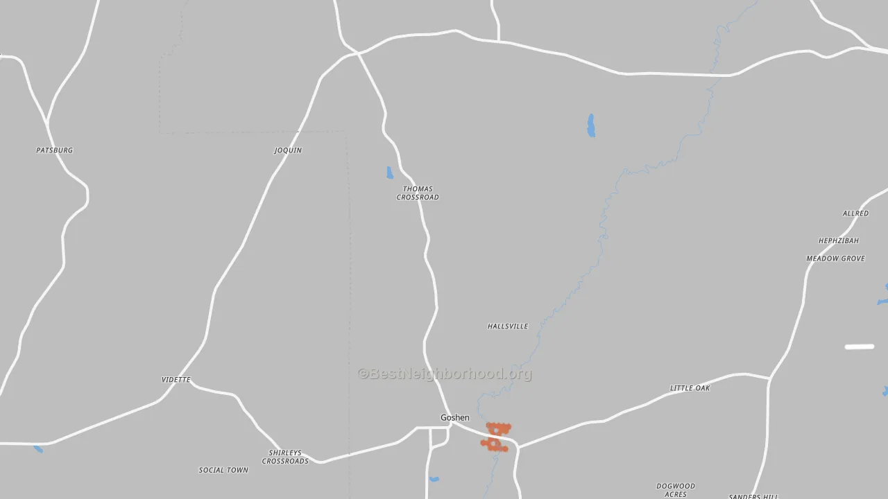 Bike Grade map of 36035, AL