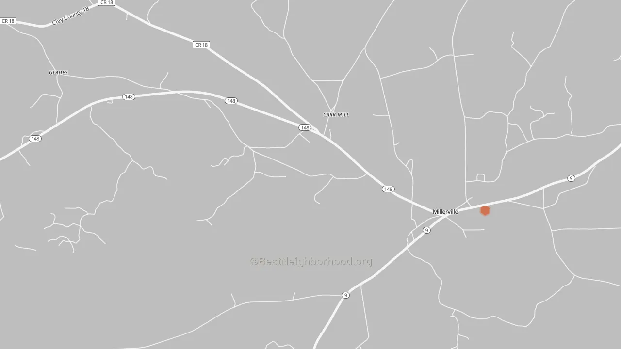 Bike Grade map of 36267, AL