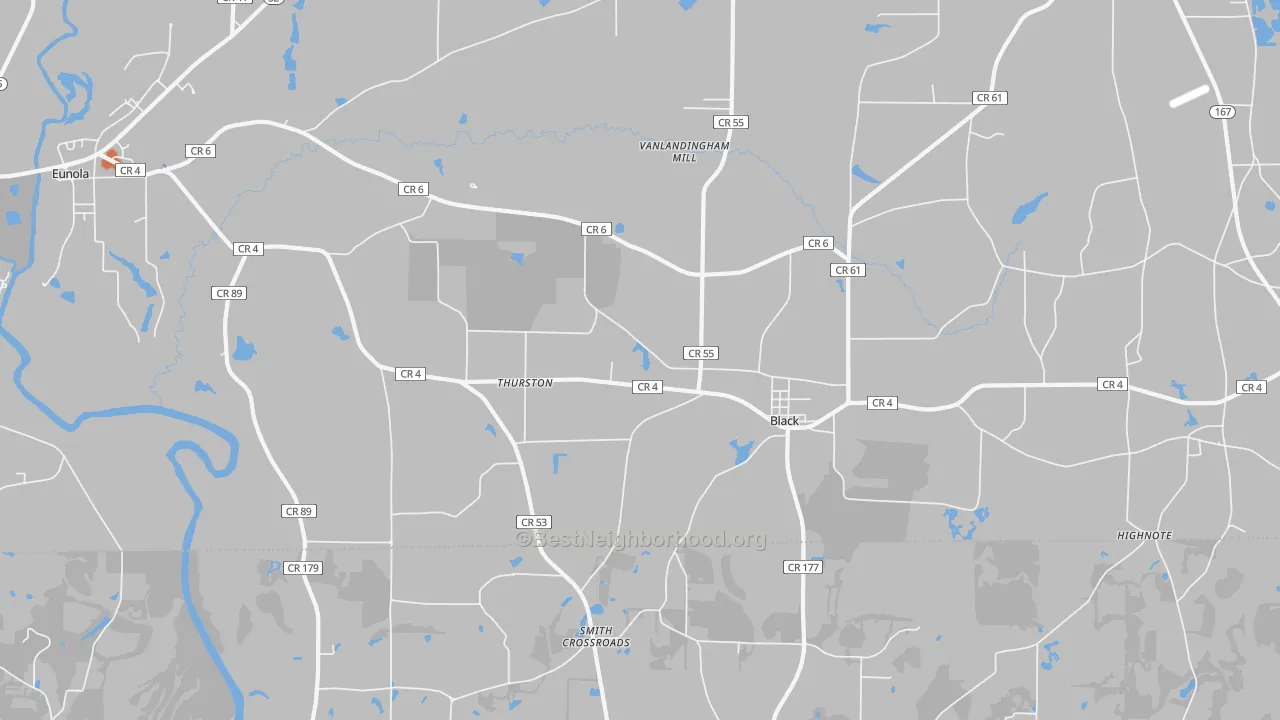 Bike Grade map of 36314, AL