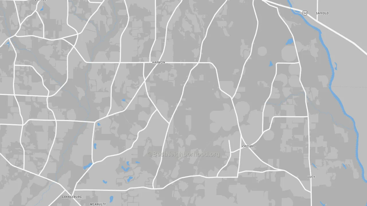 Bike Grade map of 36343, AL