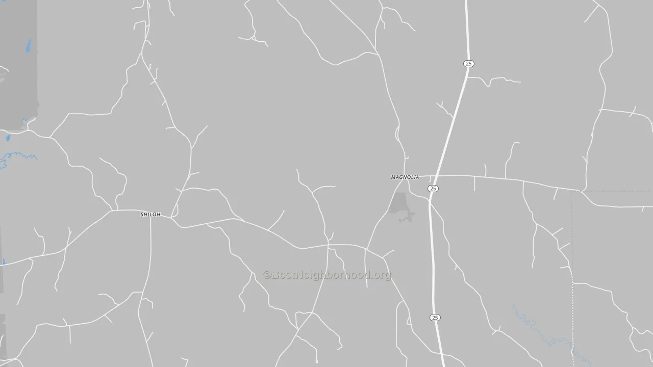 Bike Grade map of 36754, AL