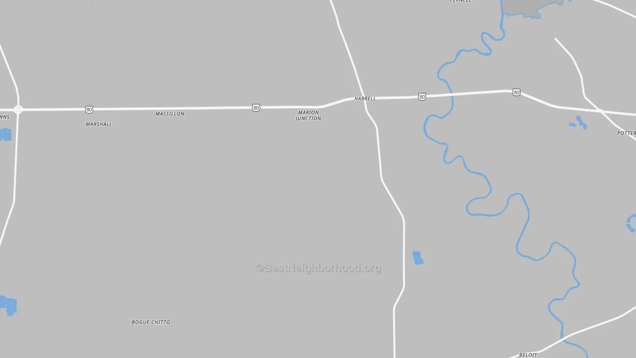 Bike Grade map of 36759, AL