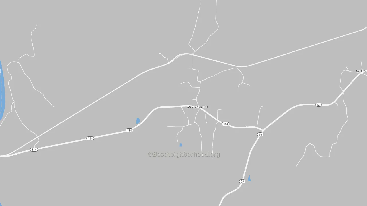 Bike Grade map of 36763, AL