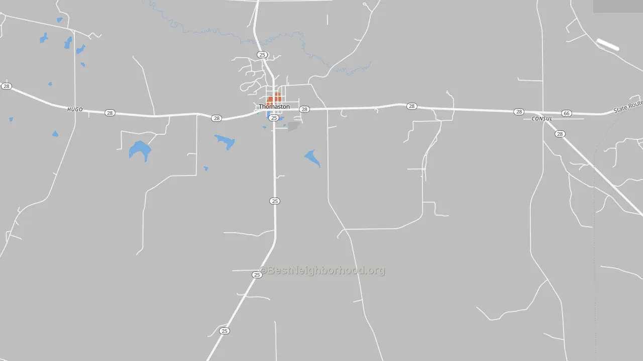 Bike Grade map of 36783, AL