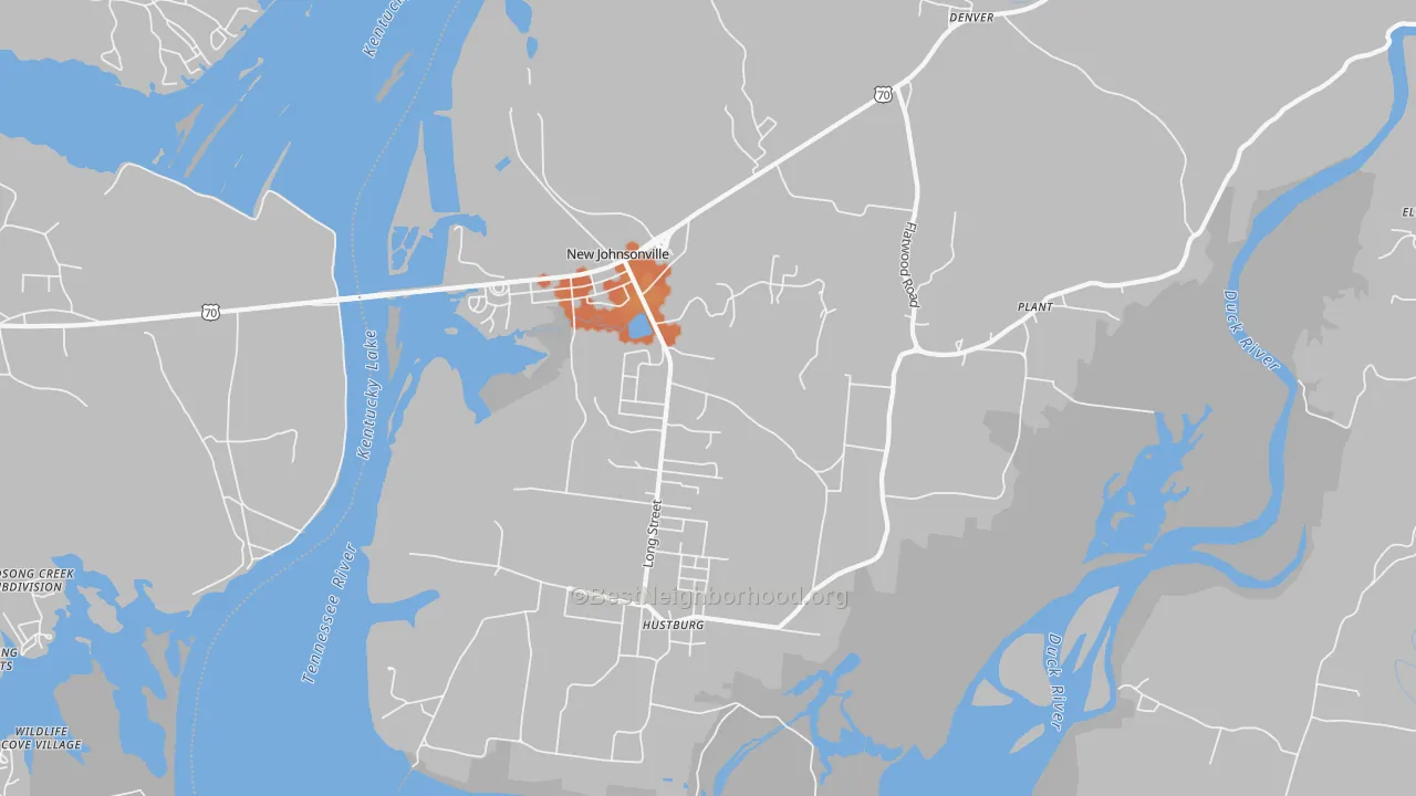 Bike Grade map of 37134, TN