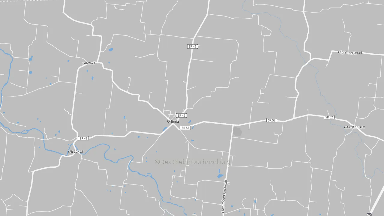 Bike Grade map of 37141, TN