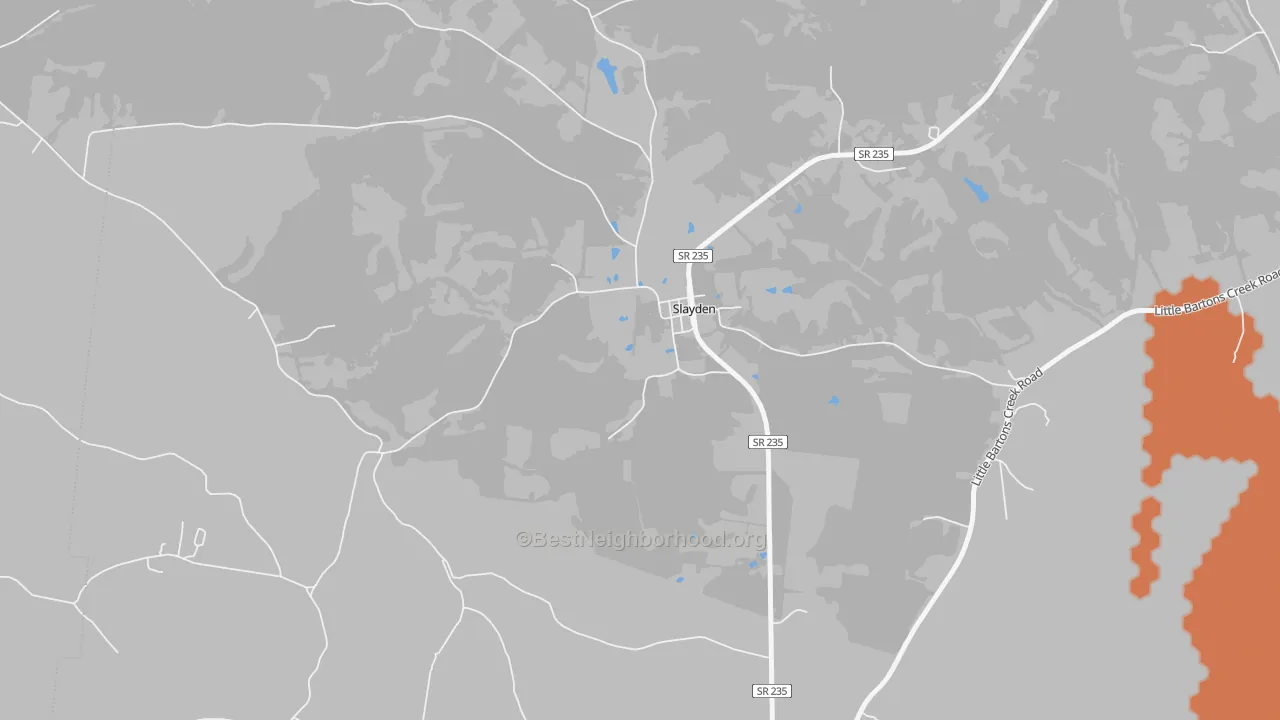 Bike Grade map of 37165, TN