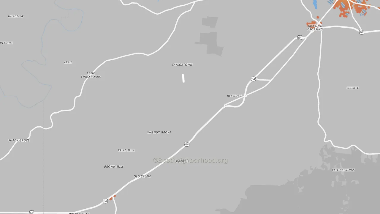 Bike Grade map of 37306, TN