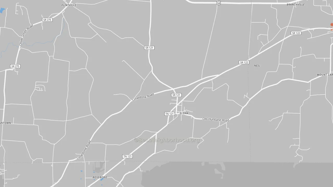 Bike Grade map of 37328, TN