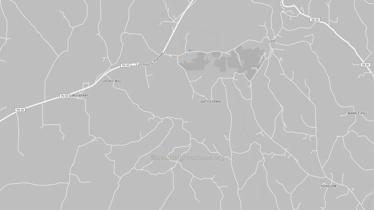 Bike Grade map of 37359, TN