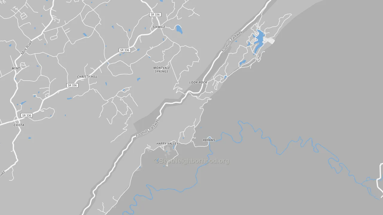 Bike Grade map of 37878, TN