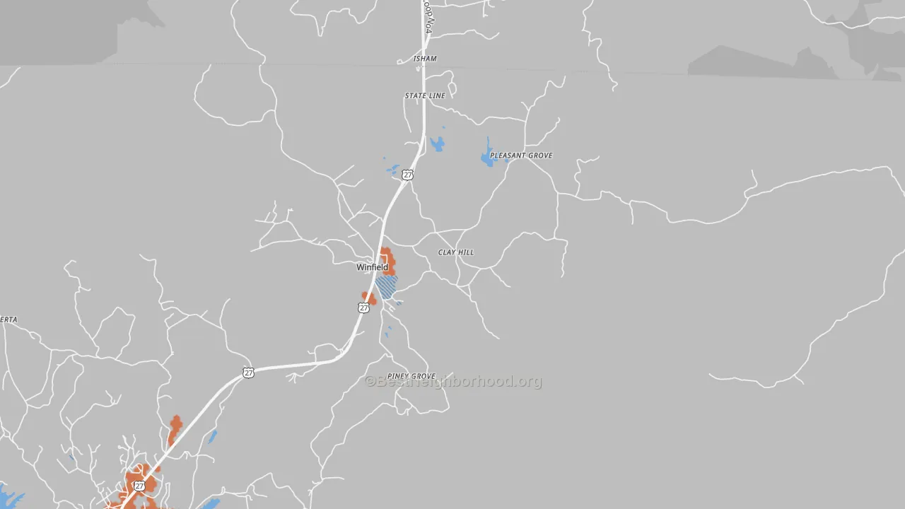 Bike Grade map of 37892, TN