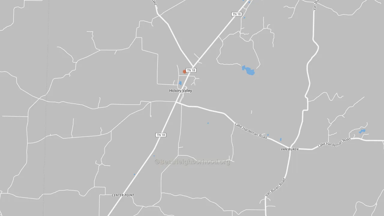 Bike Grade map of 38042, TN