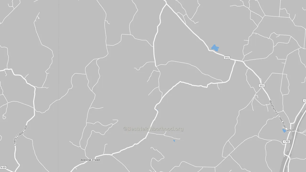 Bike Grade map of 38471, TN