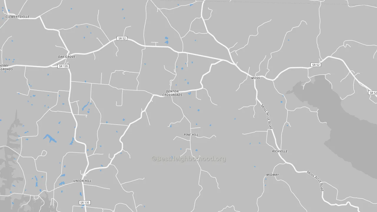 Bike Grade map of 38575, TN