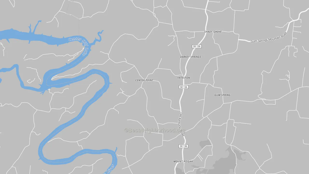 Bike Grade map of 38587, TN