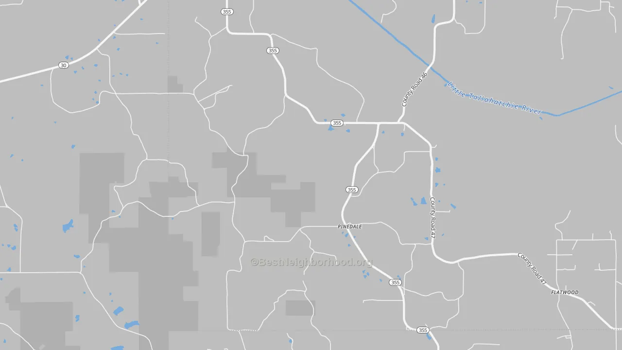 Bike Grade map of 38627, MS