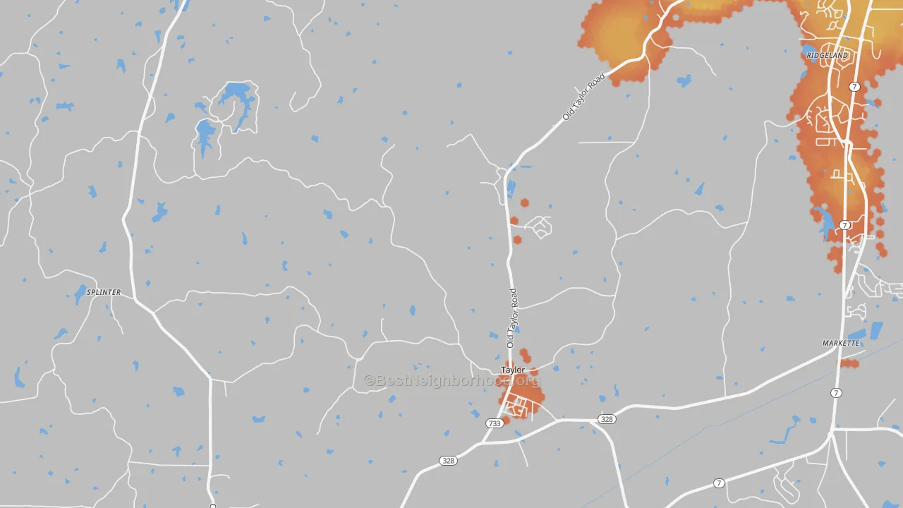 Bike Grade map of 38673, MS