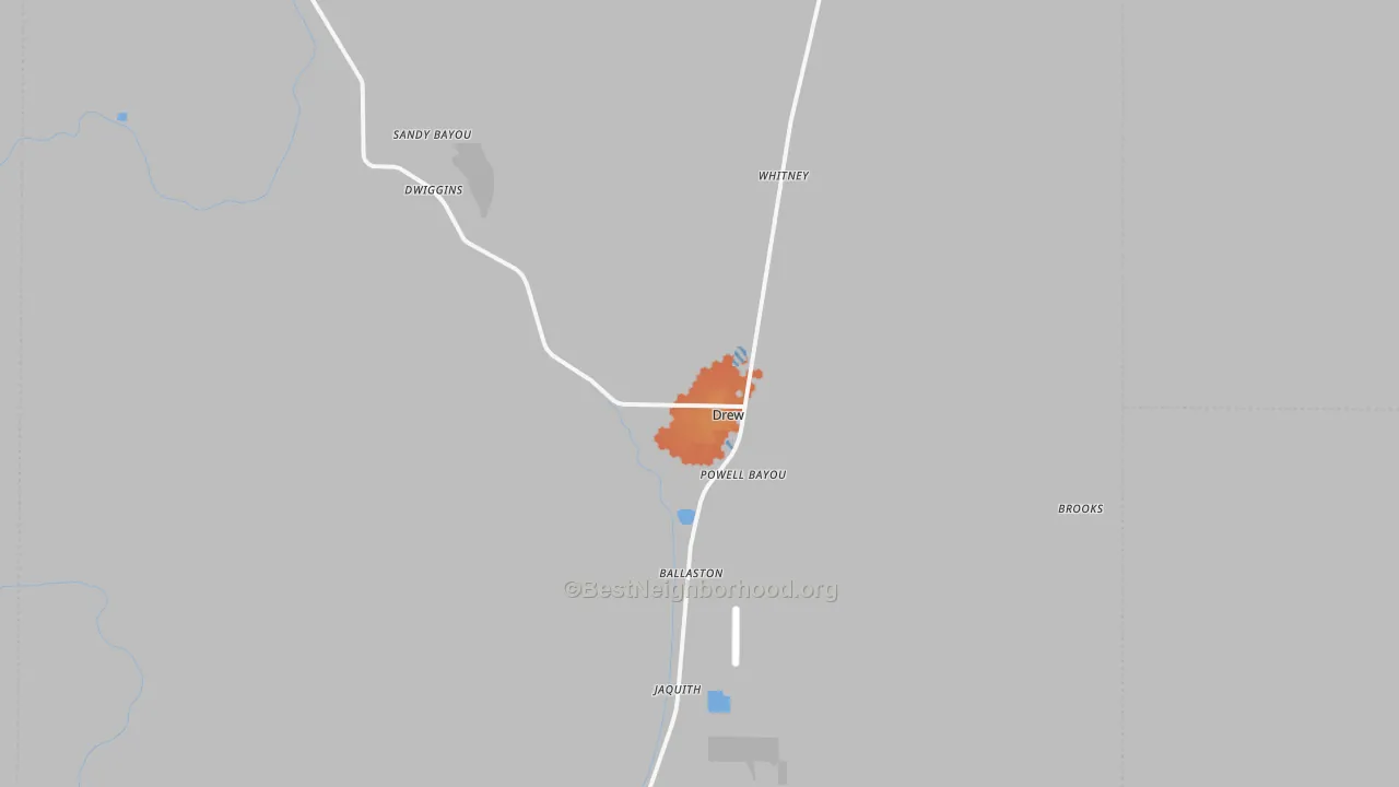Bike Grade map of 38737, MS