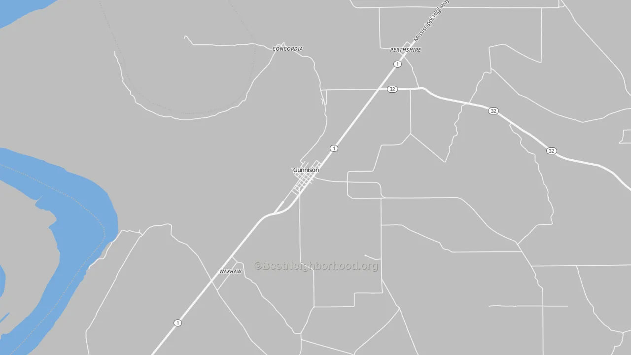 Bike Grade map of 38746, MS
