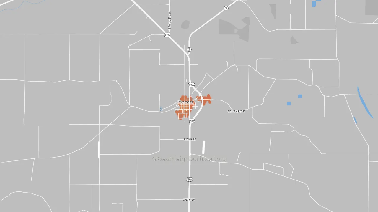 Bike Grade map of 38753, MS
