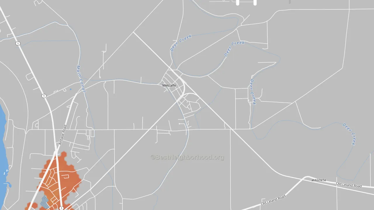 Bike Grade map of 38760, MS